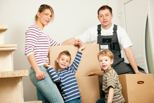 House move support in a Walthamstow residential street