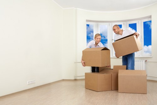 Removal crew loading belongings for a move in Walthamstow