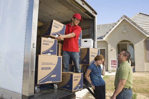 Careful loading of household items for a Walthamstow relocation