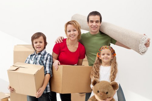 Loading furniture into a moving van for a local Walthamstow relocation