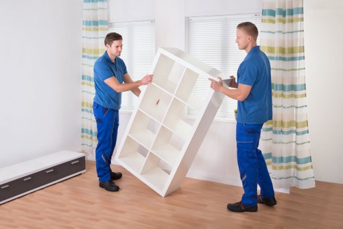 Professional van removals team following a health and safety policy